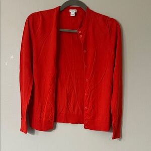 J. Crew Vibrant Red Women's Cardigan